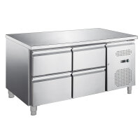 Kühltisch - 1,36 x 0,7 x 0,65 m - 4 Schubladen - IDEAL