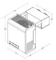 Wand Tiefkühlaggregat - für 8 bis 17 m³ - PREMIUM