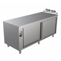 Wärmeschrank - 1000 x 700 x 850 mm - mit 2 Schiebetüren  - PREMIUM