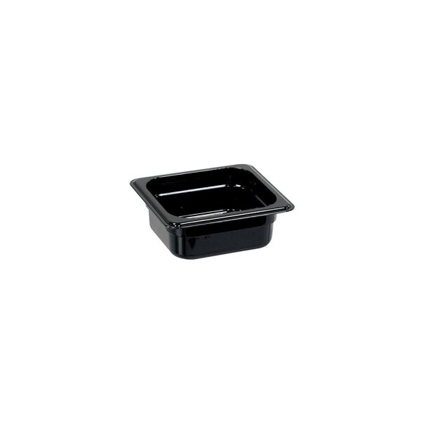 Gastronormbehälter, Polycarbonat, schwarz, GN 1/6 (65 mm)