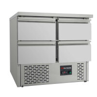 Kühltisch mini mit Unterbau Saladette - 0,90 x 0,70...