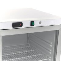 Gastro Kühlschrank - 200 l - Weiß - mit Glastür
