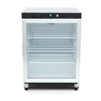 Gastro Kühlschrank - 200 l - Schwarz - mit Glastür