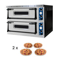 Pizzaofen Classic44 - 2 Kammer - für 4+4 Pizzen á 32 cm