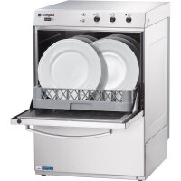Geschirrspülmaschine Universal GN1/1 mit Klarspülmittel-/Reinigerdosierpumpe und Ablaufpumpe, 2 Spülprogramme