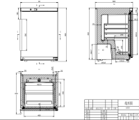 Lagerkühlschrank - 110 l Füllvolumen - ABS Innenraum - IDEAL