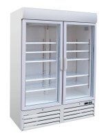 Tiefkühlschrank mit zwei Glastüren und 920...