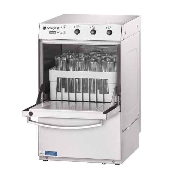 Gläserspülmaschine Aqua A3 inkl. Klarspülmitteldosier-,Reinigerdosier- und Ablaufpumpe