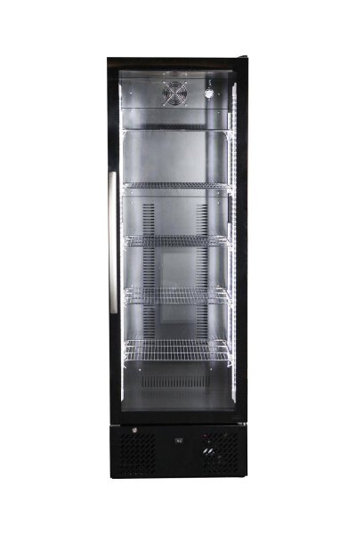 Getränkekühlschrank mit einer Glastür und 293 Liter Füllvolumen