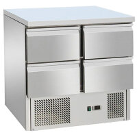 Kühltisch Mini mit Unterbau Saladette - 0,90 x 0,70...