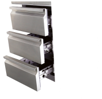 Kühltisch Mini mit Unterbau Saladette - 0,90 x 0,70 m - mit 4 Schubladen - IDEAL