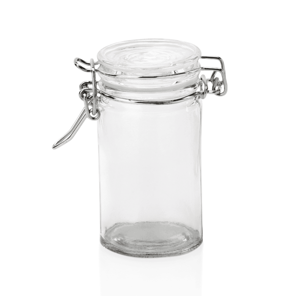 Bügelverschlussglas Inhalt: 100 ml, Durchmesser in cm: 4,5