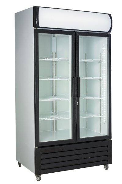 Kühlschrank mit zwei Glastüren und 670 Liter Füllvolumen
