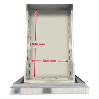 Kühltisch - 1,36 x 0,7 m - 4 Schubladen mit Aufkantung - IDEAL