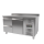 Kühltisch - 1,36 x 0,7 m - 1 Tür und 2 Schubladen mit Aufkantung - IDEAL