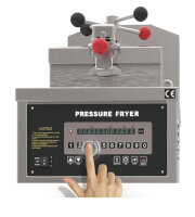 Elektrische Hochdruckfritteuse Digital - mit Filtersystem - 24 Liter (13,5 kW)