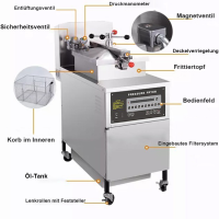 Elektrische Hochdruckfritteuse Digital - mit Filtersystem - 24 Liter (13,5 kW)