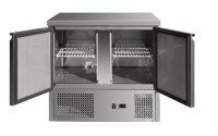 Kühltisch Mini mit Unterbau Saladette - 0,9 x 0,70 m - mit 2 Türen - IDEAL