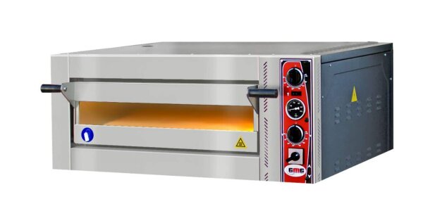 GMG - Pizzaofen PE44 E - elektrisch - 4x Ø30cm | 5kW | 400V - Edelstahl 1 Backkammer