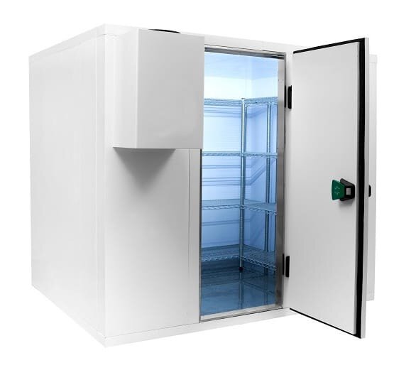 Kühlzelle - 6,5 m³ - 1,8 x 2,1 - Höhe 2,2 m - inkl. Wandkühlaggregat - PREMIUM