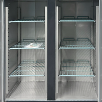 Tiefkühlschrank - 1200 Liter - Edelstahl - 2 Türen