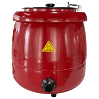 Elektrischer Suppentopf - bauchige Form – rot - 8,5 Liter
