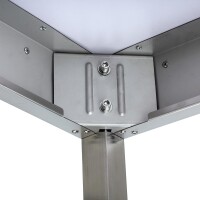 Edelstahltisch / Arbeitstisch - mit Verstrebung - 600 x 600 x 850 mm - IDEAL