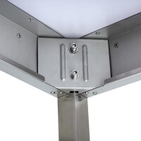 Edelstahltisch / Arbeitstisch - mit Verstrebung - 1200 x 600 x 850 mm - IDEAL